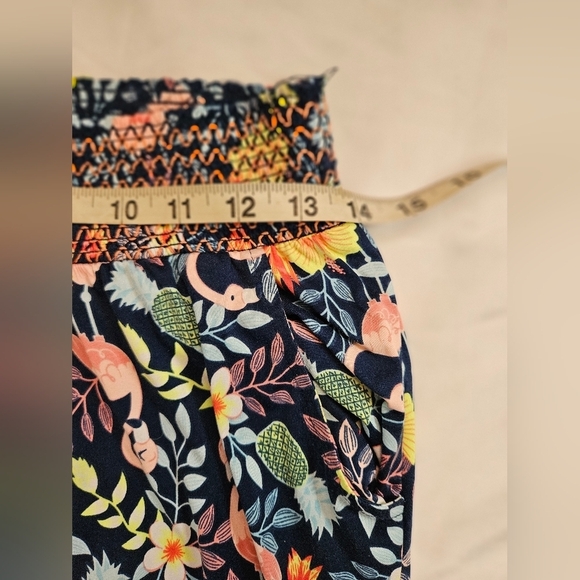 Secret Treasures Womens Blue Floral And Flamingo Pajama Pants Size Medium - Picture 7 of 12